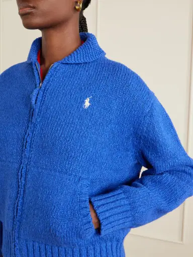 Polo Ralph Lauren Knitted Cotton Zip-up Cardigan | Thumbnail 4 Polo Ralph Lauren Knitted Cotton Zip-up Cardigan | Thumbnail 4