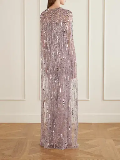 Jenny Packham Ruby Sequined Tulle Gown | Thumbnail 3 Jenny Packham Ruby Sequined Tulle Gown | Thumbnail 3