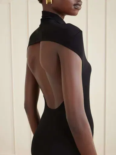 COLLEEN ALLEN Open-back Jersey Turtleneck Gown | Thumbnail 4 COLLEEN ALLEN Open-back Jersey Turtleneck Gown | Thumbnail 4