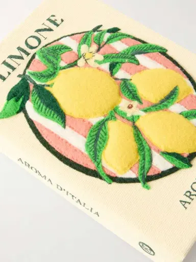 Olympia Le-Tan Aroma D'italia Appliquéd Embroidered Canvas Clutch | Thumbnail 5 Olympia Le-Tan Aroma D'italia Appliquéd Embroidered Canvas Clutch | Thumbnail 5