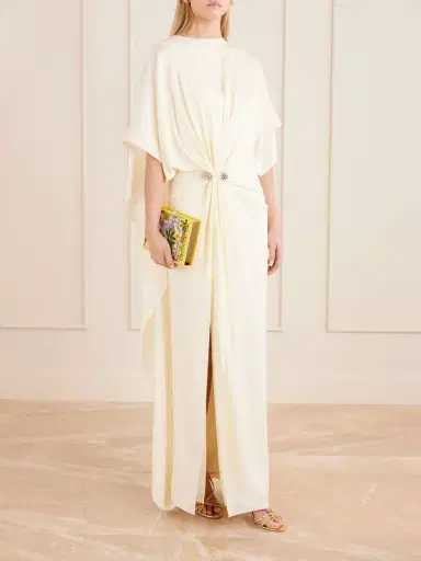 Olympia Le-Tan Costa Del Sol Appliquéd Embroidered Canvas Clutch | Thumbnail 3 Olympia Le-Tan Costa Del Sol Appliquéd Embroidered Canvas Clutch | Thumbnail 3