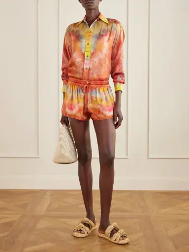 Zimmermann Tie-dye Silk Shorts | Thumbnail 2 Zimmermann Tie-dye Silk Shorts | Thumbnail 2
