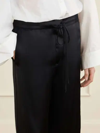 TOTEME Drawstring Wide-leg Satin Pants | Thumbnail 5 TOTEME Drawstring Wide-leg Satin Pants | Thumbnail 5