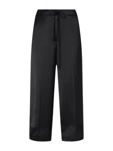 TOTEME Drawstring Wide-leg Satin Pants | Thumbnail 1 TOTEME Drawstring Wide-leg Satin Pants | Thumbnail 1