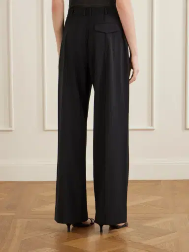 St. Agni Pleated Pinstriped Woven Wide-leg Pants | Thumbnail 4 St. Agni Pleated Pinstriped Woven Wide-leg Pants | Thumbnail 4
