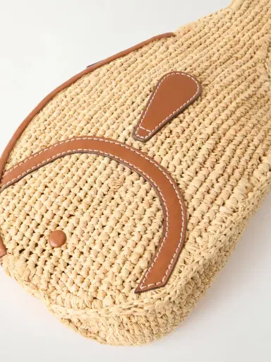 Staud Pesce Leather-trimmed Raffia Clutch | Thumbnail 5 Staud Pesce Leather-trimmed Raffia Clutch | Thumbnail 5