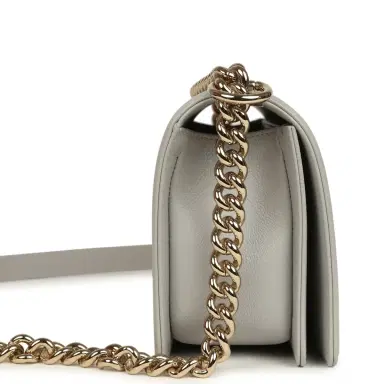 Chanel Chanel Medium Boy Bag Light Grey Caviar Light Gold Hardware | Thumbnail 3 Chanel Chanel Medium Boy Bag Light Grey Caviar Light Gold Hardware | Thumbnail 3