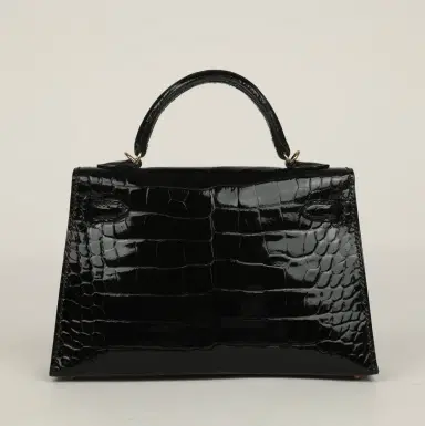 HERMÈS Hermes Kelly Sellier 20 Black Shiny Alligator Gold Hardware | Thumbnail 5 HERMÈS Hermes Kelly Sellier 20 Black Shiny Alligator Gold Hardware | Thumbnail 5
