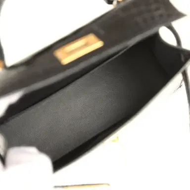 HERMÈS Hermes Kelly Sellier 20 Black Shiny Alligator Gold Hardware | Thumbnail 8 HERMÈS Hermes Kelly Sellier 20 Black Shiny Alligator Gold Hardware | Thumbnail 8