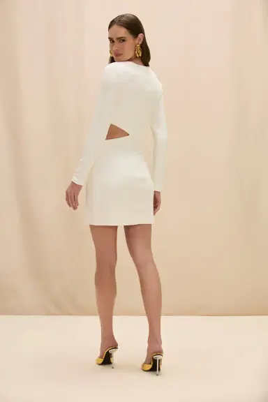PatBo CORA KNIT LONG SLEEVE MINI DRESS | Thumbnail 3 PatBo CORA KNIT LONG SLEEVE MINI DRESS | Thumbnail 3