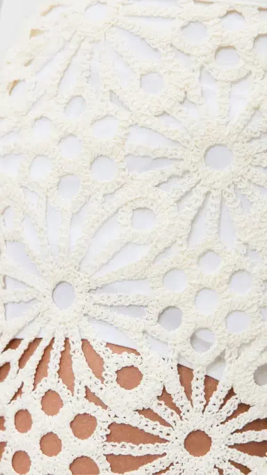 Norma Kamali Straight Mini Skirt Cream | Thumbnail 6 Norma Kamali Straight Mini Skirt Cream | Thumbnail 6