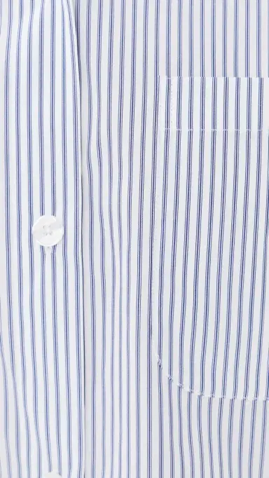 TWP Next Ex Button Down Shirt White/Midnight | Thumbnail 6 TWP Next Ex Button Down Shirt White/Midnight | Thumbnail 6