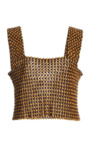 CORDERA Exclusive La Isla Wood-Beaded Top | Thumbnail 4 CORDERA Exclusive La Isla Wood-Beaded Top | Thumbnail 4