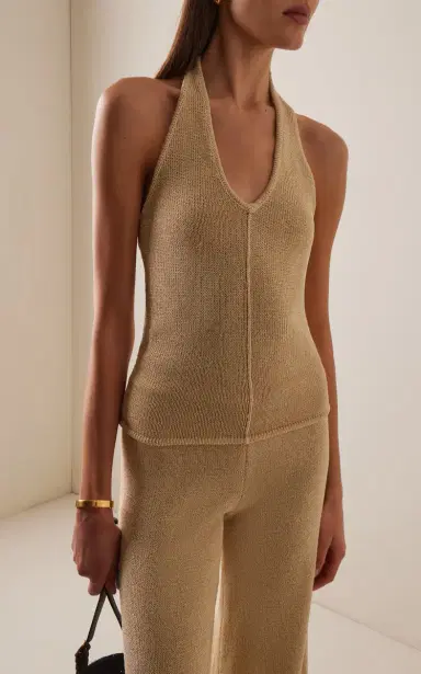 Zulu & Zephyr Exclusive La Isla Lurex Knit Halter Top | Thumbnail 2 Zulu & Zephyr Exclusive La Isla Lurex Knit Halter Top | Thumbnail 2