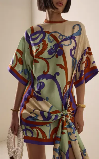 ALÉMAIS Exclusive La Isla Franco Silk Twill Mini Dress | Thumbnail 4 ALÉMAIS Exclusive La Isla Franco Silk Twill Mini Dress | Thumbnail 4