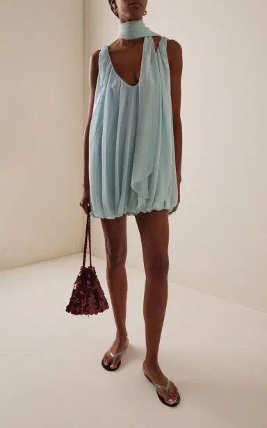 De La Vali Exclusive La Isla Isla Chiffon Mini Dress | Thumbnail 2 De La Vali Exclusive La Isla Isla Chiffon Mini Dress | Thumbnail 2