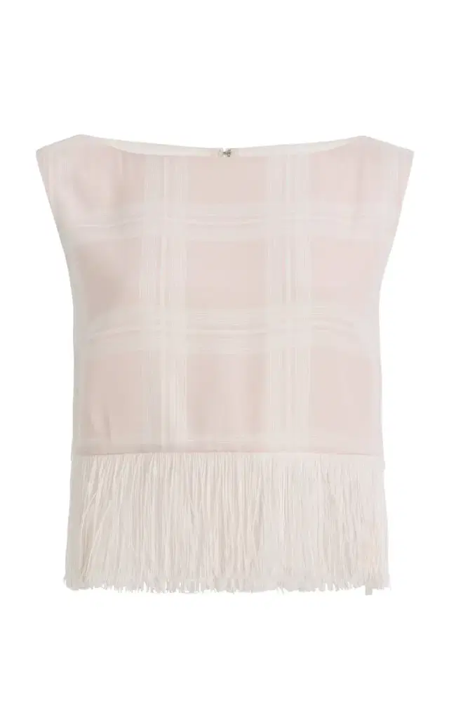 Exclusive La Isla Lola Plaid Crepe Top Exclusive La Isla Lola Plaid Crepe Top