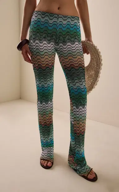 Missoni Wavy Multicolored Straight-Leg Pants | Thumbnail 4 Missoni Wavy Multicolored Straight-Leg Pants | Thumbnail 4