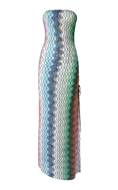 Missoni Strapless Knit Maxi Coverup Dress | Thumbnail 1 Missoni Strapless Knit Maxi Coverup Dress | Thumbnail 1