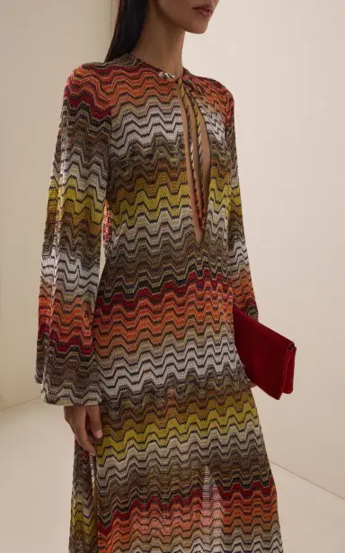 Missoni Knit Maxi Coverup Dress | Thumbnail 3 Missoni Knit Maxi Coverup Dress | Thumbnail 3