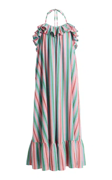Marrakshi Life Exclusive La Isla The Ruffled Cotton Slip Dress | Thumbnail 1 Marrakshi Life Exclusive La Isla The Ruffled Cotton Slip Dress | Thumbnail 1