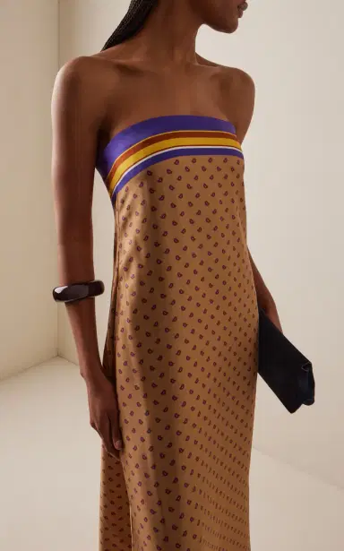Christopher Esber Exclusive La Isla Bandana-Print Silk-Twill Strapless Dress | Thumbnail 2 Christopher Esber Exclusive La Isla Bandana-Print Silk-Twill Strapless Dress | Thumbnail 2