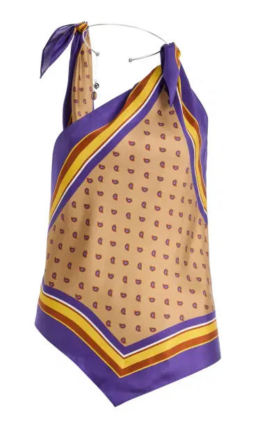 Christopher Esber Exclusive La Isla Bandana-Print Silk-Twill Scarf Tie Top | Thumbnail 46 Christopher Esber Exclusive La Isla Bandana-Print Silk-Twill Scarf Tie Top | Thumbnail 46
