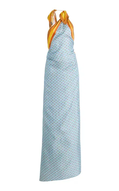 Christopher Esber Exclusive La Isla Bandana-Print Silk-Twill Pareo Cutaway Maxi Dress | Thumbnail 7 Christopher Esber Exclusive La Isla Bandana-Print Silk-Twill Pareo Cutaway Maxi Dress | Thumbnail 7