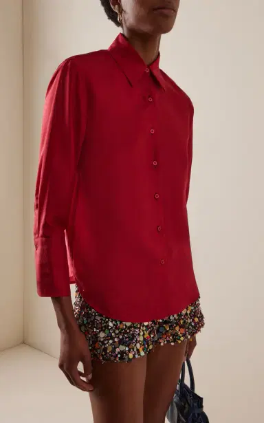 LA VESTE Exclusive La Isla Silk Shirt | Thumbnail 4 LA VESTE Exclusive La Isla Silk Shirt | Thumbnail 4