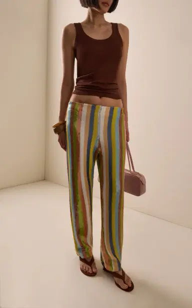 LA VESTE Exclusive La Isla Sequinned Straight-Leg Pants | Thumbnail 2 LA VESTE Exclusive La Isla Sequinned Straight-Leg Pants | Thumbnail 2