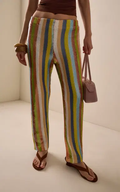 LA VESTE Exclusive La Isla Sequinned Straight-Leg Pants | Thumbnail 3 LA VESTE Exclusive La Isla Sequinned Straight-Leg Pants | Thumbnail 3