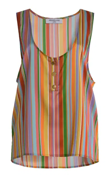FRANÇOISE Exclusive La Isla Poppy Silk Satin Tank Top | Thumbnail 8 FRANÇOISE Exclusive La Isla Poppy Silk Satin Tank Top | Thumbnail 8