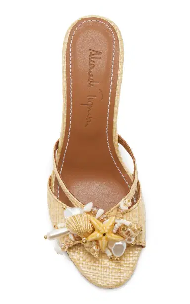 Alameda Turquesa Exclusive La Isla Miramar Raffia Mules | Thumbnail 3 Alameda Turquesa Exclusive La Isla Miramar Raffia Mules | Thumbnail 3