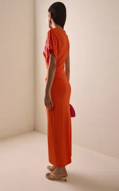 DES_PHEMMES Exclusive La Isla Off-The-Shoulder Maxi Dress | Thumbnail 4 DES_PHEMMES Exclusive La Isla Off-The-Shoulder Maxi Dress | Thumbnail 4