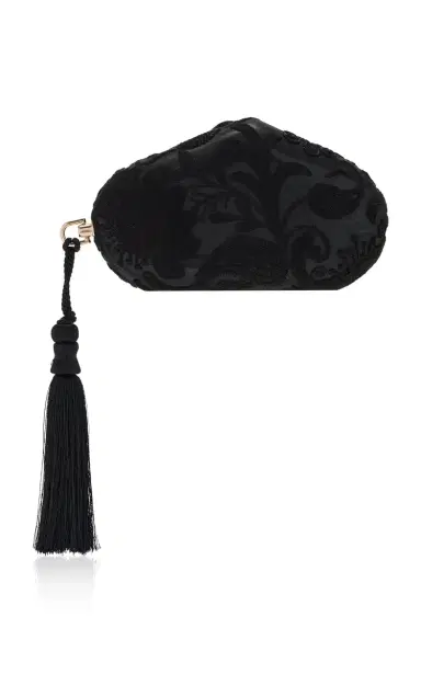 Marlies Grace Exclusive La Isla Marlies Lace-Trimmed Wooden Clutch | Thumbnail 1 Marlies Grace Exclusive La Isla Marlies Lace-Trimmed Wooden Clutch | Thumbnail 1