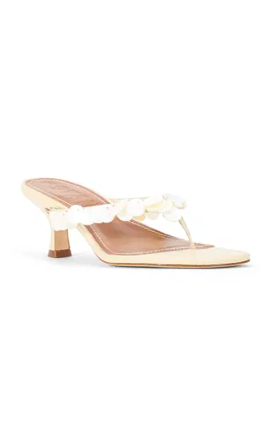Staud Freja Sequined Leather Sandals | Thumbnail 3 Staud Freja Sequined Leather Sandals | Thumbnail 3