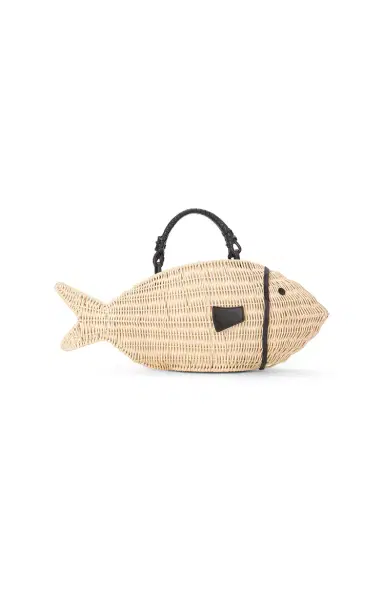 Staud Cleo Fish Wicker-Leather Tote | Thumbnail 5 Staud Cleo Fish Wicker-Leather Tote | Thumbnail 5