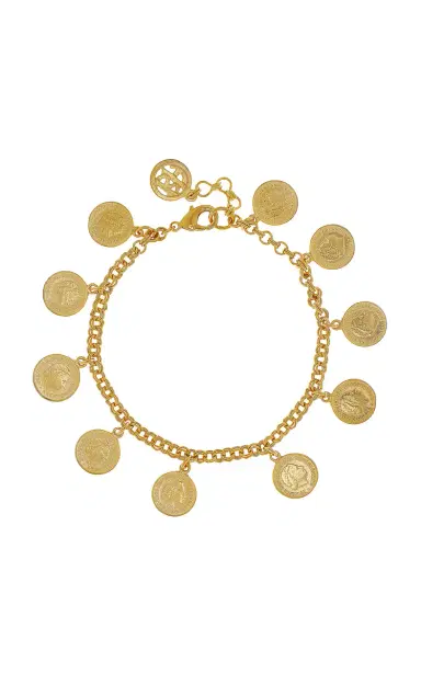 ben-amun Exclusive 24K Gold Plated Coin Anklet | Thumbnail 4 ben-amun Exclusive 24K Gold Plated Coin Anklet | Thumbnail 4