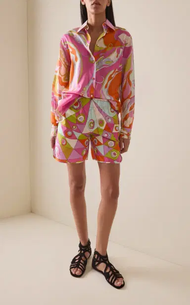 PUCCI Cotton Poplin Shorts | Thumbnail 2 PUCCI Cotton Poplin Shorts | Thumbnail 2