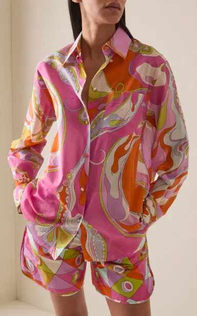 Pucci Cotton Muslin Shirt | Thumbnail 2 Pucci Cotton Muslin Shirt | Thumbnail 2