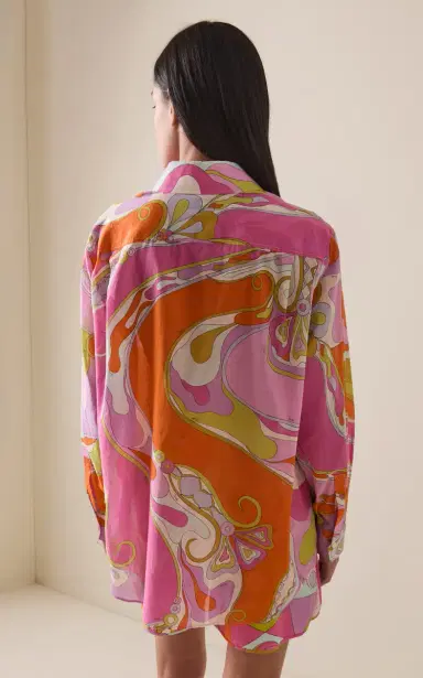 Pucci Cotton Muslin Shirt | Thumbnail 4 Pucci Cotton Muslin Shirt | Thumbnail 4