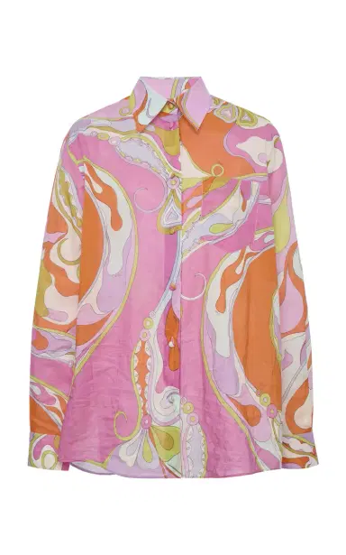 Pucci Cotton Muslin Shirt | Thumbnail 7 Pucci Cotton Muslin Shirt | Thumbnail 7