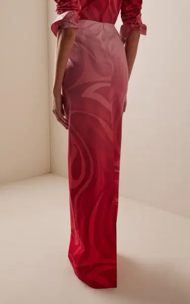 PUCCI Gradient Poplin Maxi Skirt | Thumbnail 4 PUCCI Gradient Poplin Maxi Skirt | Thumbnail 4