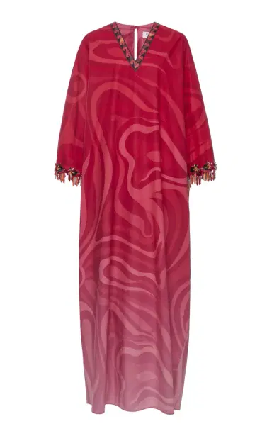 PUCCI Exclusive La Isla Embroidered Kaftan Maxi Dress | Thumbnail 8 PUCCI Exclusive La Isla Embroidered Kaftan Maxi Dress | Thumbnail 8