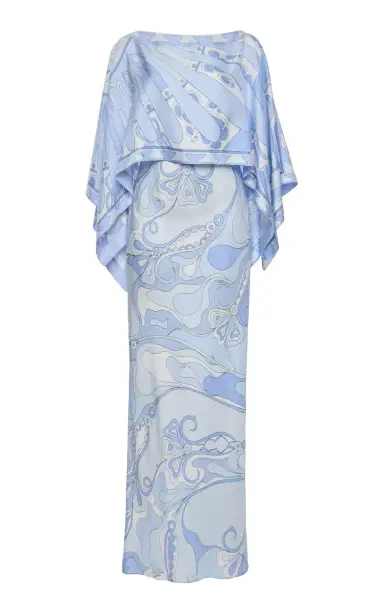 Pucci Convertible Silk-Twill Bolero Maxi Dress | Thumbnail 5 Pucci Convertible Silk-Twill Bolero Maxi Dress | Thumbnail 5