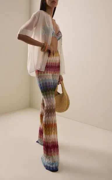 Missoni Multicolored Flared Pants | Thumbnail 2 Missoni Multicolored Flared Pants | Thumbnail 2