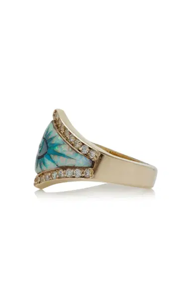 Jacquie Aiche 14K Yellow Gold Eyeburst Ring | Thumbnail 4 Jacquie Aiche 14K Yellow Gold Eyeburst Ring | Thumbnail 4