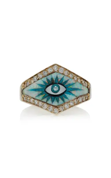 Jacquie Aiche 14K Yellow Gold Eyeburst Ring | Thumbnail 1 Jacquie Aiche 14K Yellow Gold Eyeburst Ring | Thumbnail 1