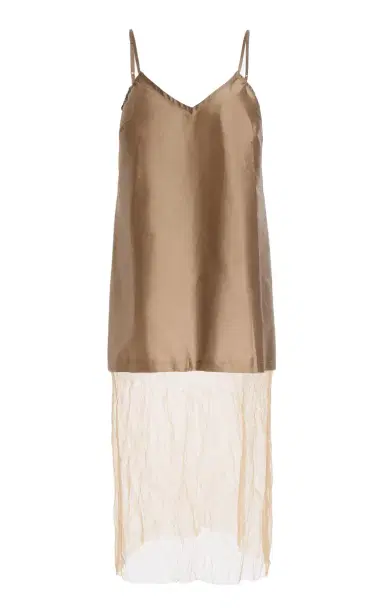 CHAN LUU Exclusive La Isla Taffeta and Mesh Slip Dress | Thumbnail 6 CHAN LUU Exclusive La Isla Taffeta and Mesh Slip Dress | Thumbnail 6