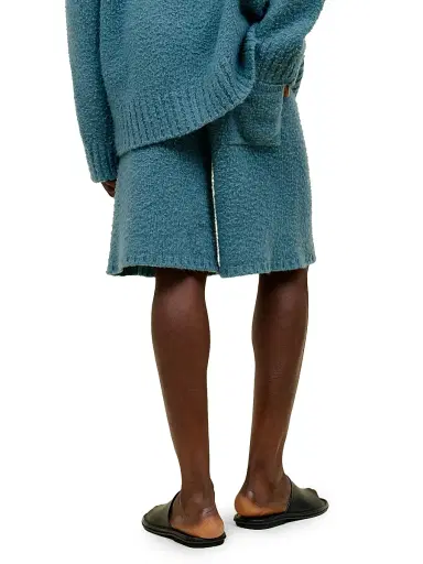 The Elder Statesman Men's Vail Textured Cashmere Shorts - Cypress | Thumbnail 5 The Elder Statesman Men's Vail Textured Cashmere Shorts - Cypress | Thumbnail 5